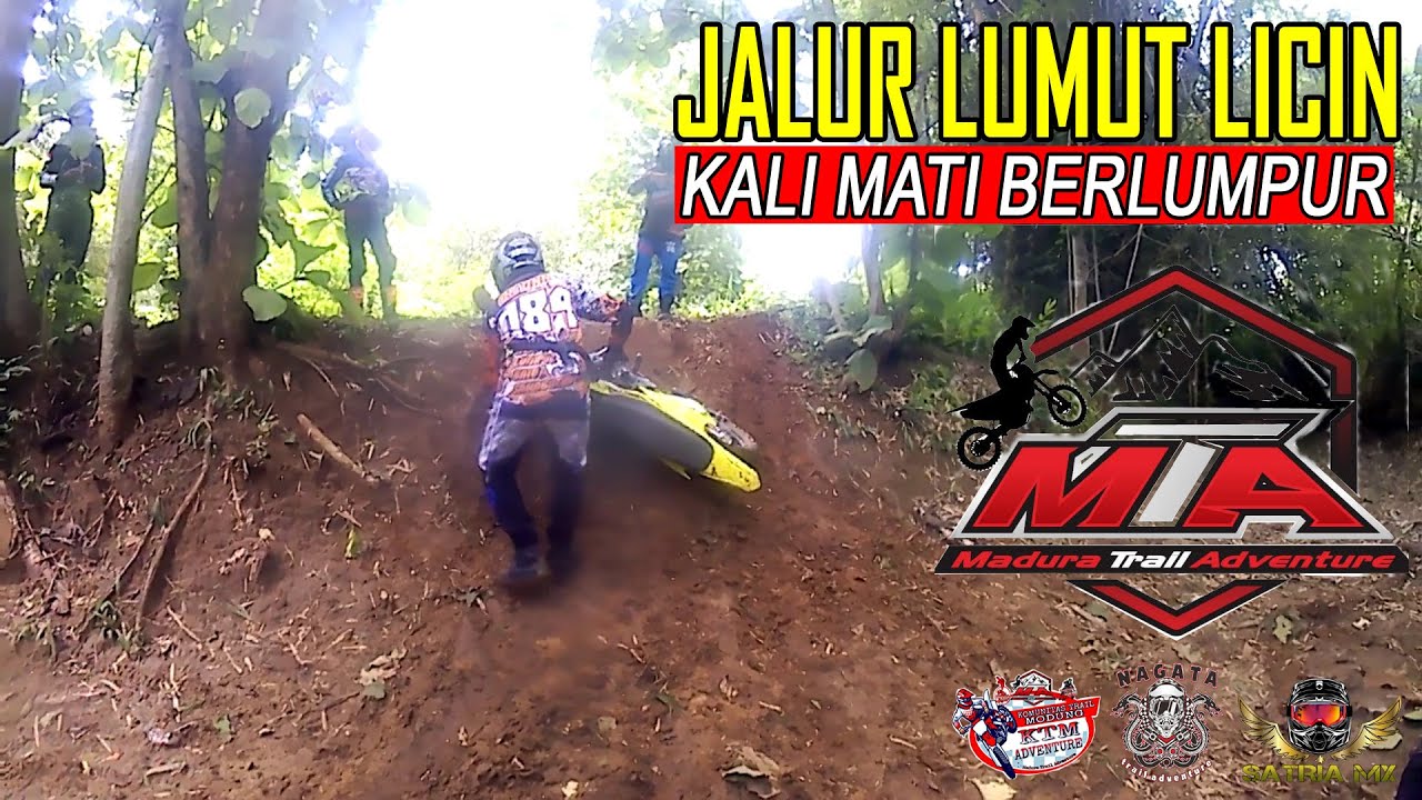 Jalur Lumut Licin Kali mati Berlumpur Latber KTM, Satria mx, Nagata di Modung Bangkalan #1