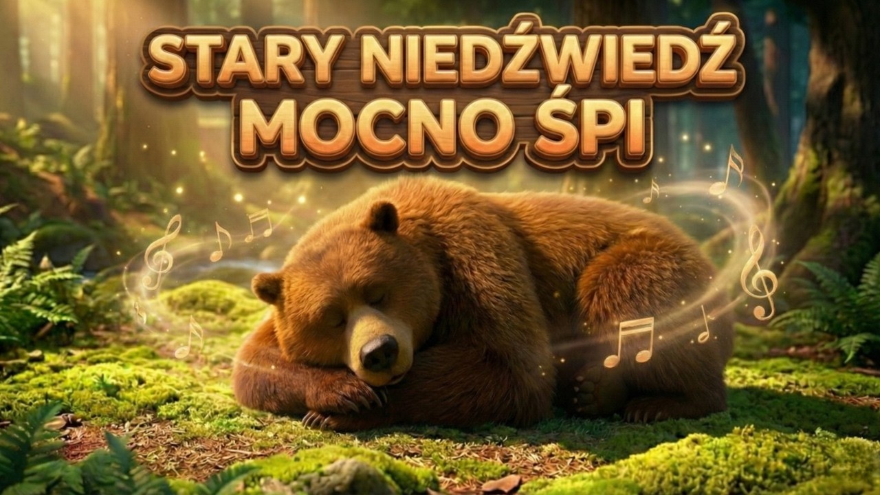 “Stary niedźwiedź mocno śpi” - Piosenka dla dzieci 🐻 Dziecięcy HIT 🎶