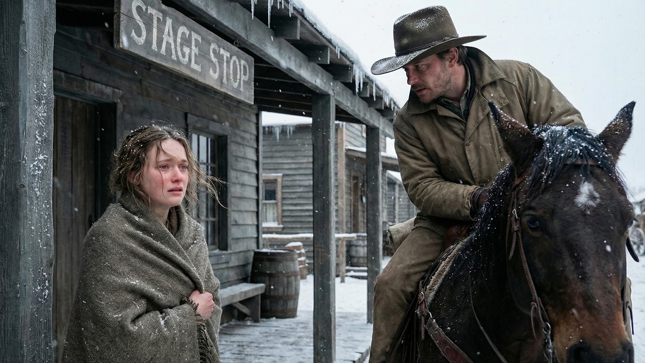 She Was Abandoned at the Stage Stop in Tears — Until the Cowboy Rode Up and Whispered, ‘No More Wait