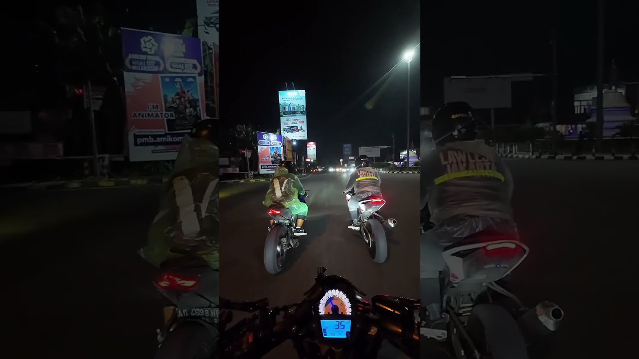 CBR250RR vs ZX25R rolling start 400m #cbr250rr #zx25r