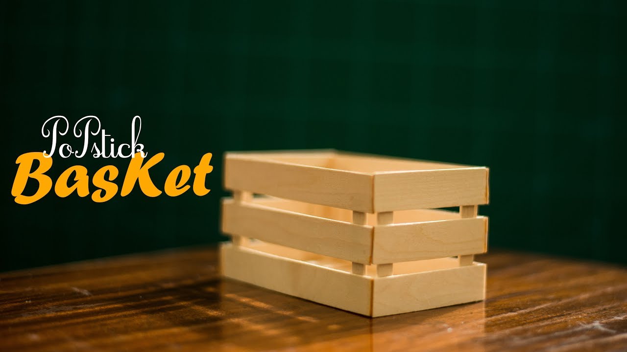 DIY craft Ideas - Basket made of Popsicle Stick |Easy Crafts|