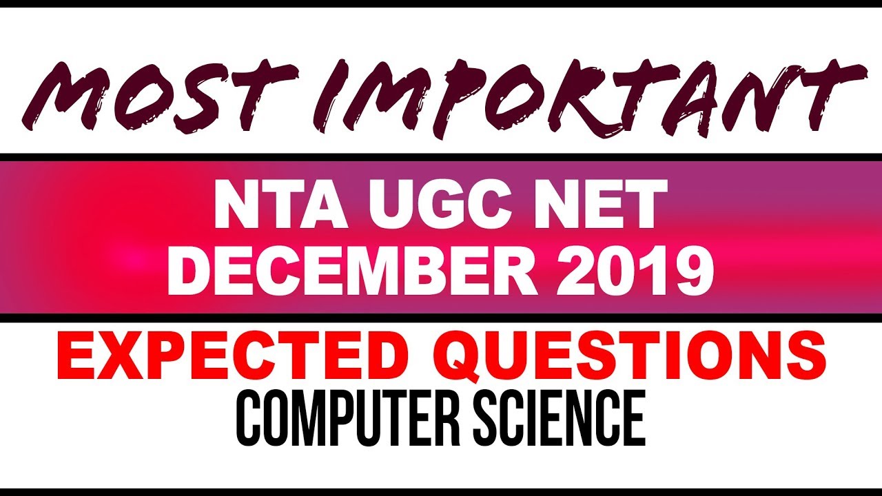 NTA UGC NET December 2019 Computer Science | Expected Questions | Discrete Mathematics | part 1
