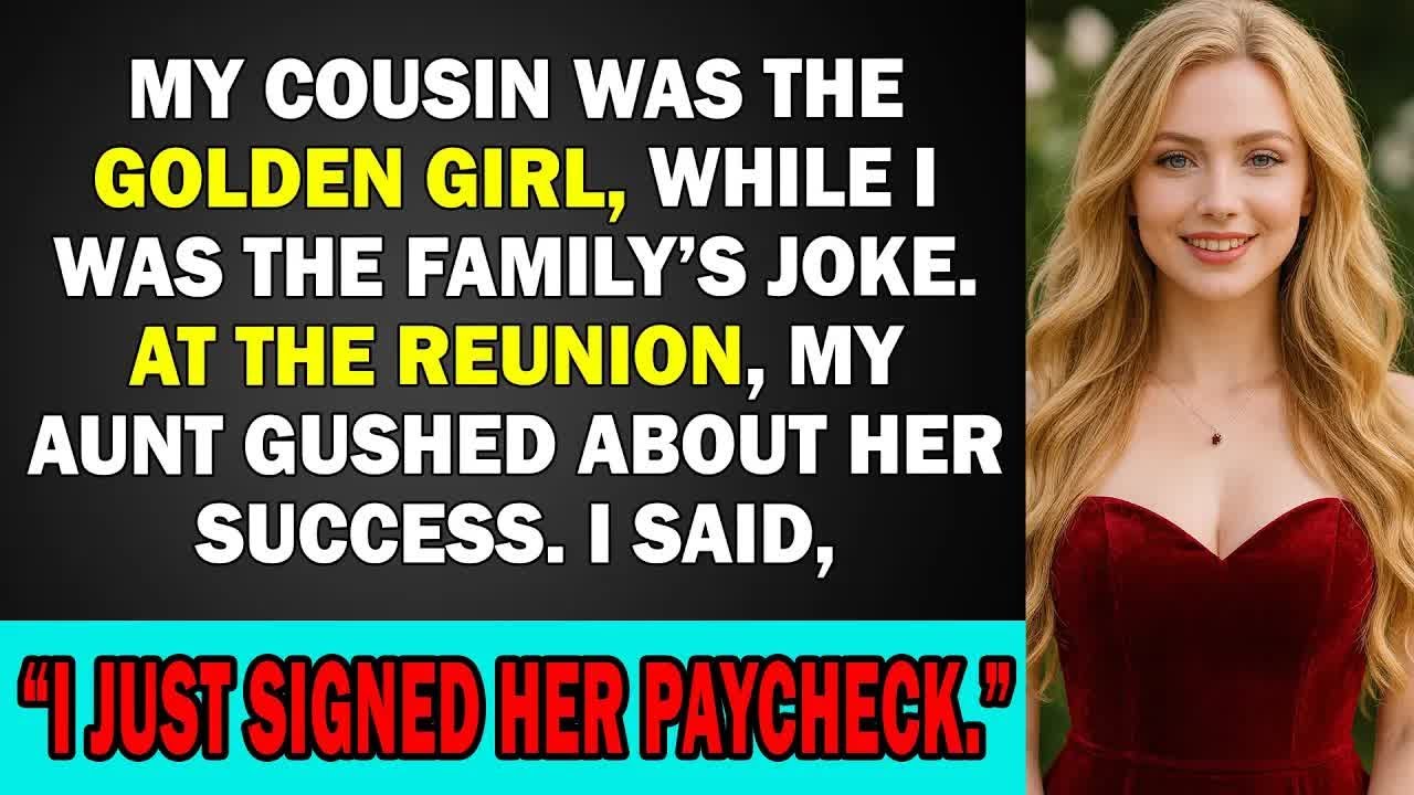 My Cousin Was the Golden Girl, While I Was the Family’s Joke  At the Reunion…