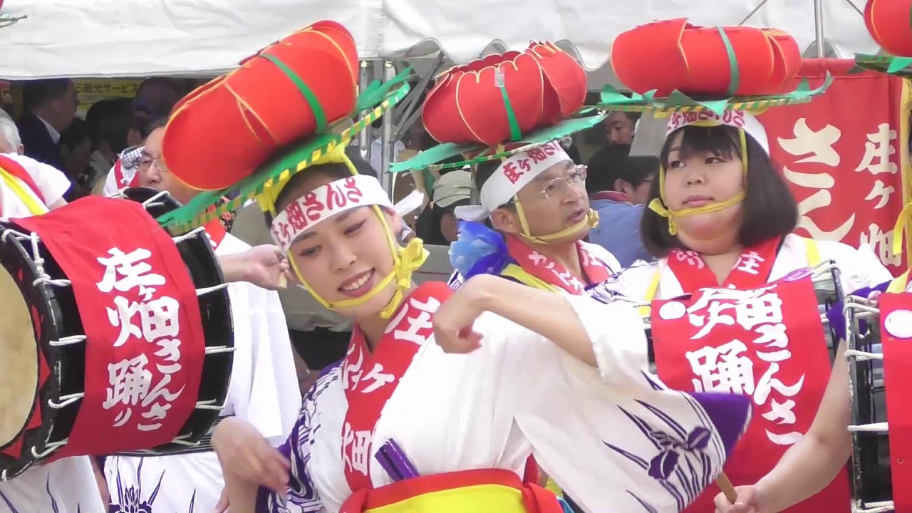 盛岡さんさ踊り20180803　庄ヶ畑郷土芸能振興会による盛岡さんさ踊り披露　ズーム視点版　パート１