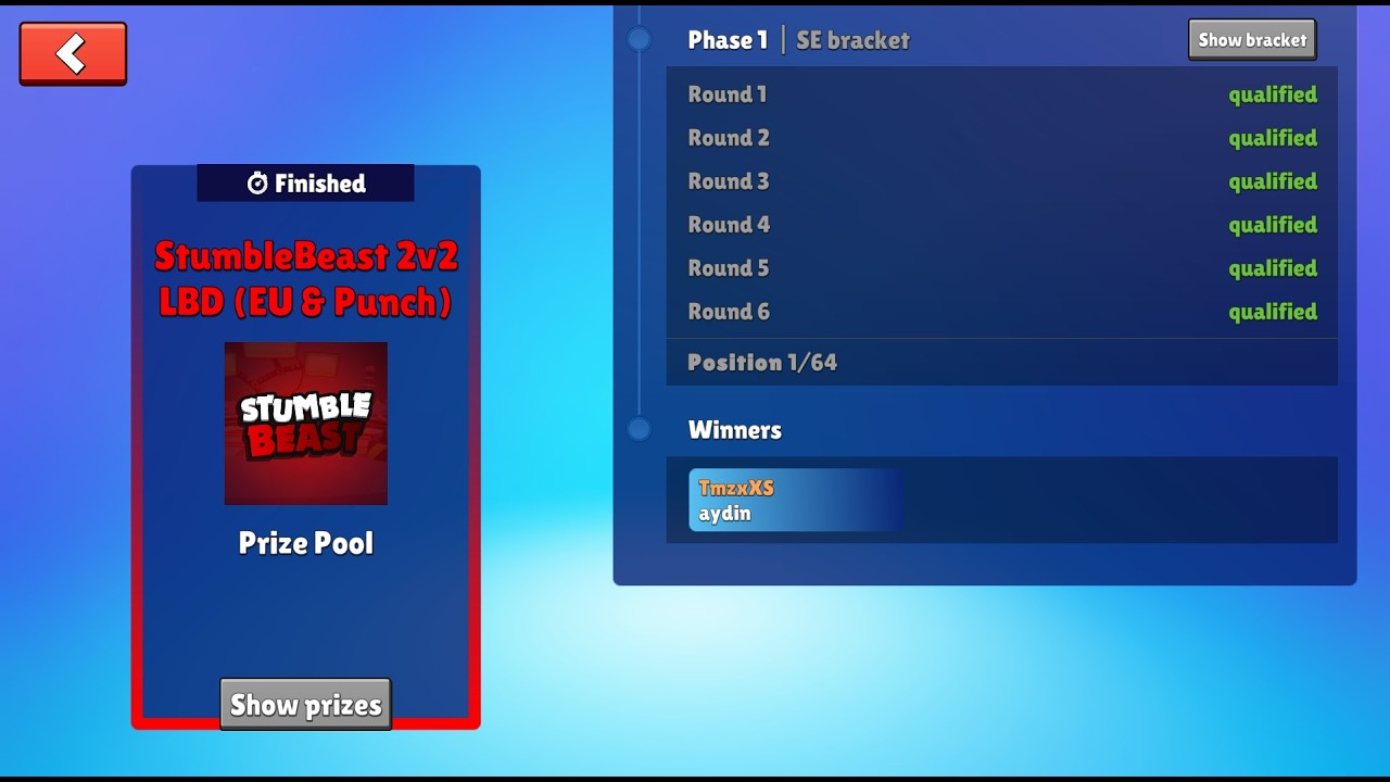 Видеообзор турнира Stumble Beast с участием Айдина‼️