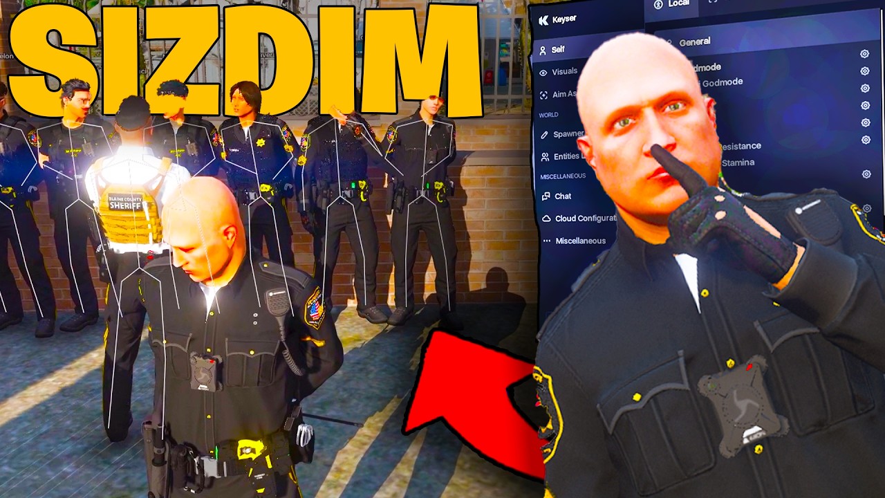 Fivem Hile İle BCSO Sızıp Trolledim - İ&ccedil;timayı Bastım! (Fivem Hile Troll)