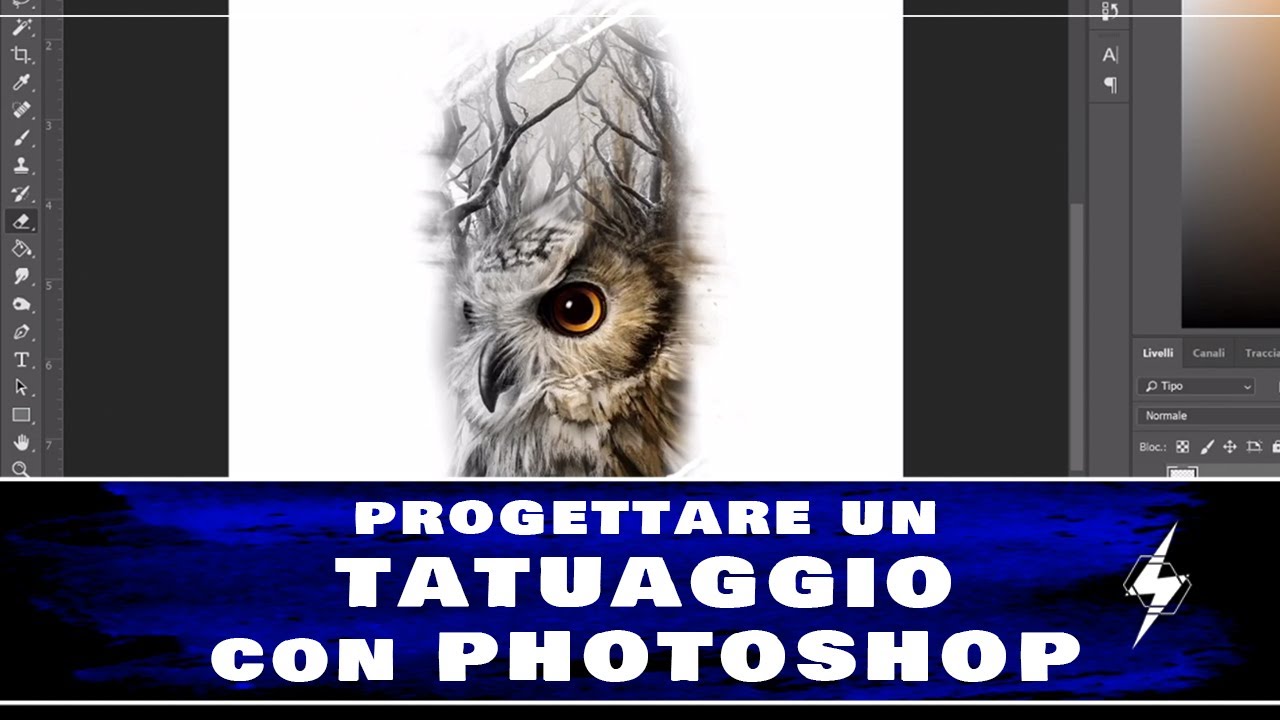 Come REALIZZARE un progetto di un TATUAGGIO REALISTICO con PHOTOSHOP