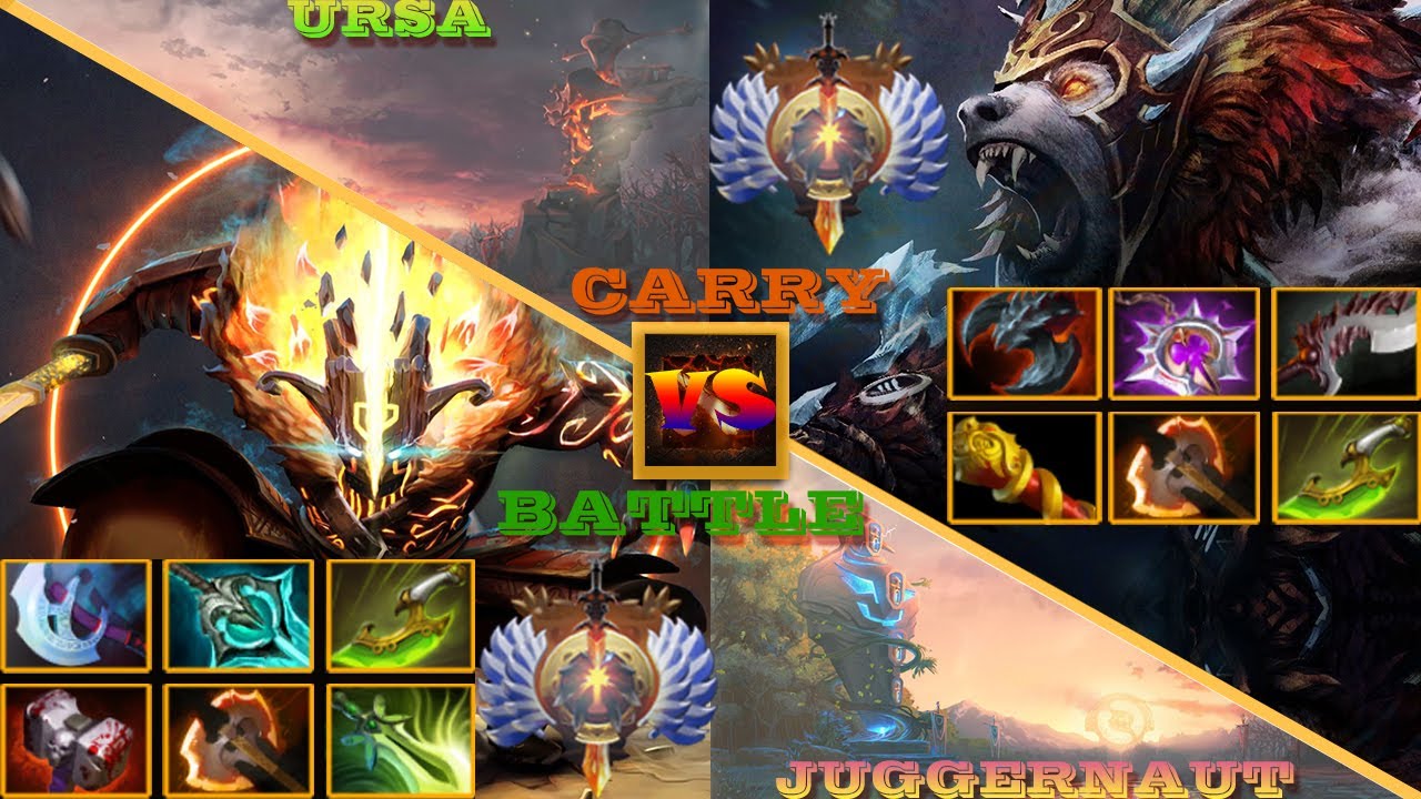 Epic Dota2 Battle With Insane Battle I JUGGERNAUT VS URSA