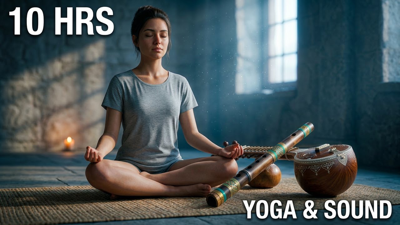 Complete Yoga Experience 🧘 10 Hours of Therapeutic Flute & Sitar