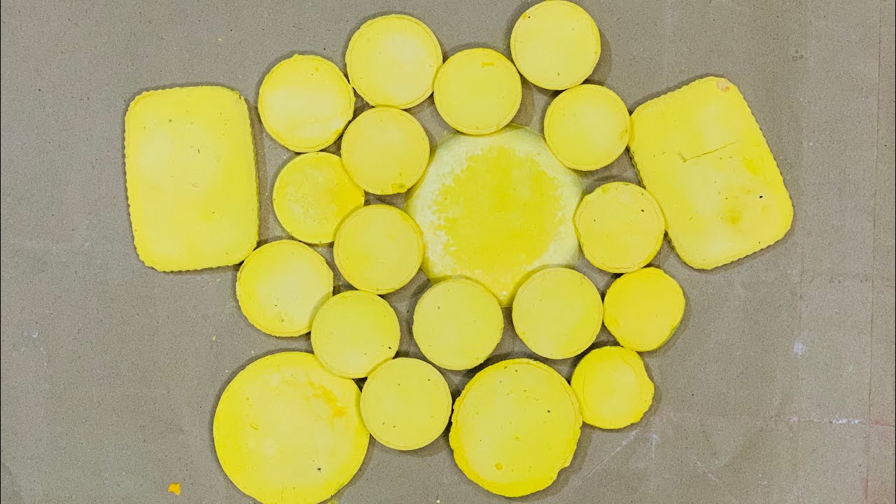 **2xSpeed** Crunchy Yellow Reforms 💛 || Chalk Crushing ASMR Video 