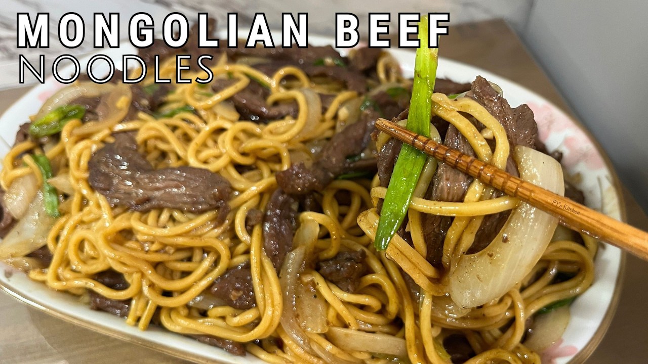 Mongolian Beef Noodles | Better Than Take Out