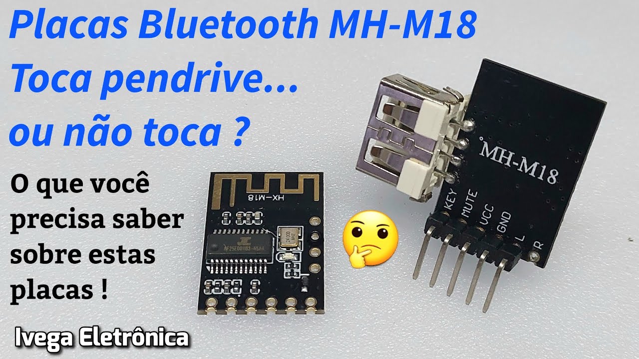 🔎Teste real: Placa bluetooth MH-M18 toca pendrive... ou não toca?