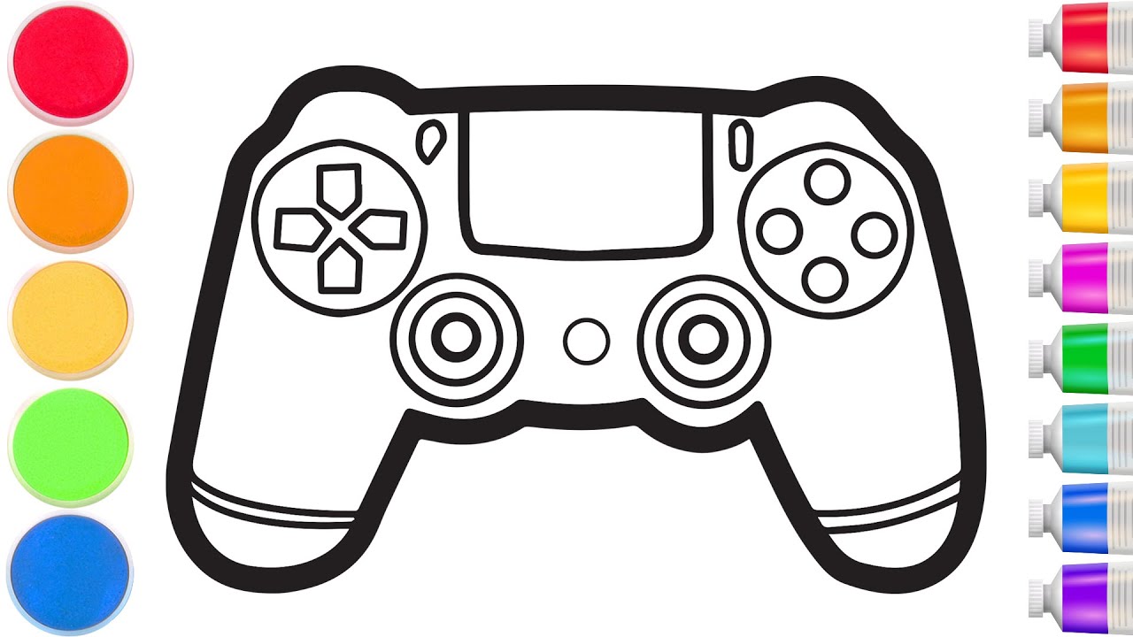 How to draw a game controller | step by step