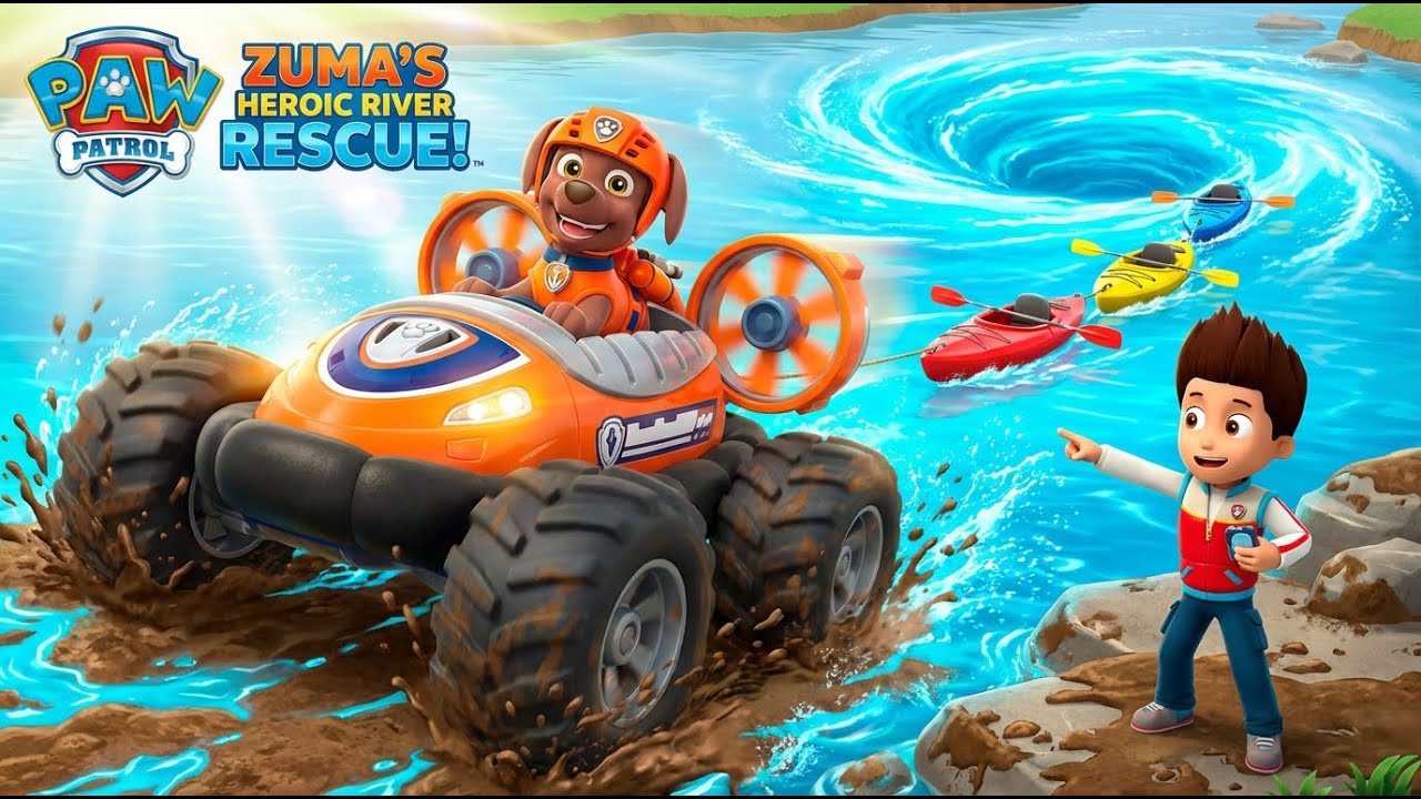PAW Patrol: Rescue Wheels – Zuma’s Zone Zoom! 🛟🌀 | Monster Hovercraft, River Whirlpools