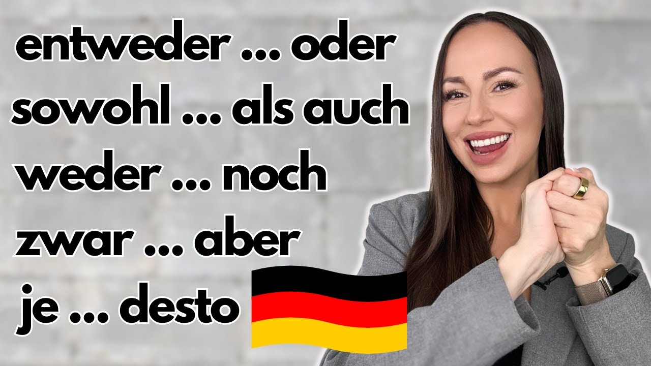 DOPPELKONNEKTOREN (zweiteilige Konnektoren | Grammatik | B1 B2 C1 | Deutsch lernen | Learn German)