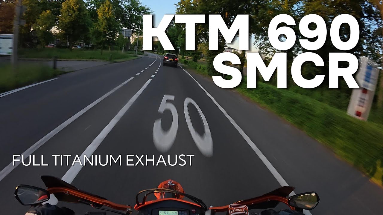 KTM 690 SMCR - FULL TITANIUM TEKMO HEADERS - WINGS EXHAUST