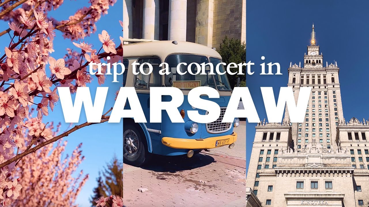 Warsaw Vlog 🇵🇱 | Concert, Dog Hotel, Robot Barista & Sakura Magic 🌸 [SUB]