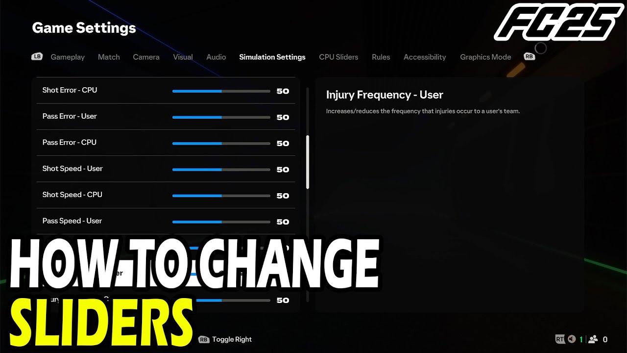 How to Change Sliders in EA FC 25