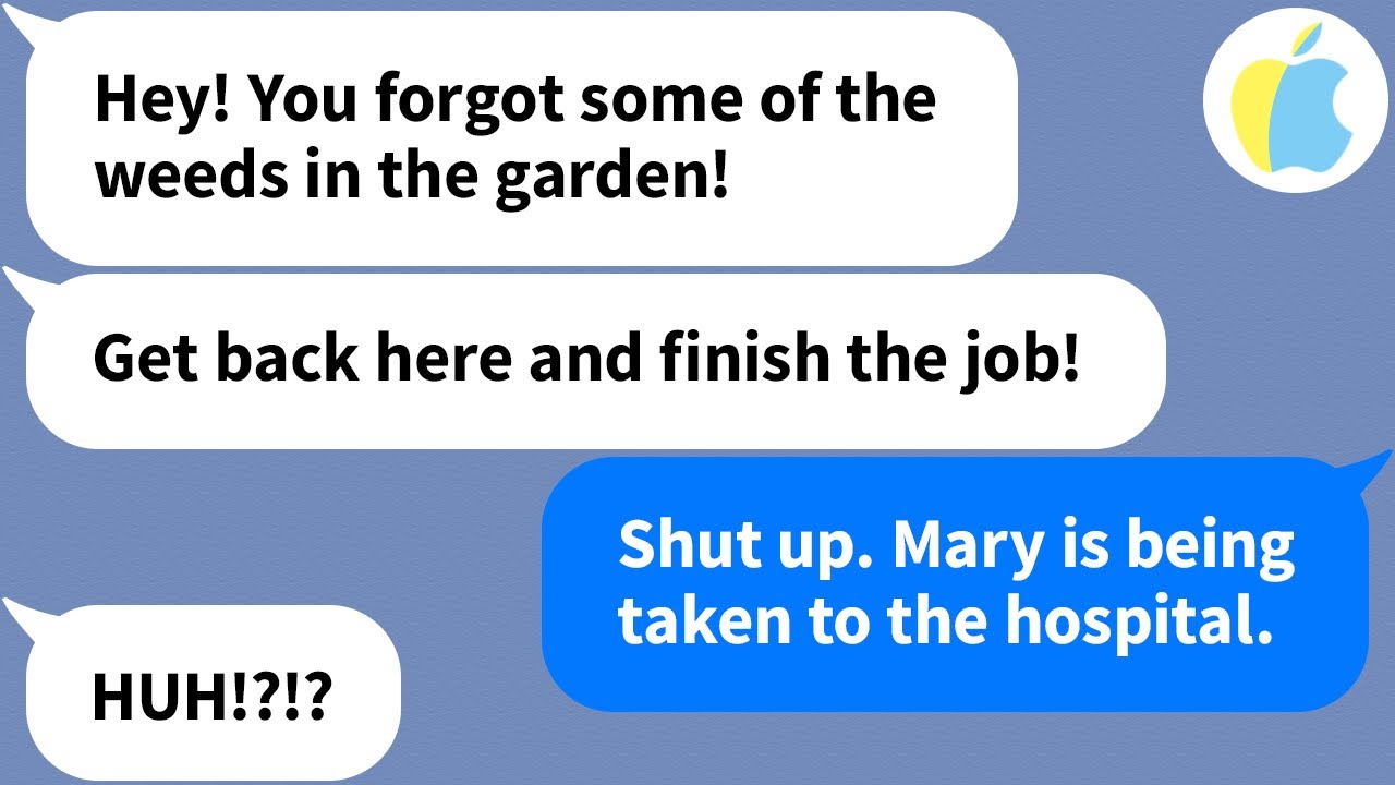 【Apple】My MIL wouldn't give me even a sip of water until I finished weeding the farden, but...
