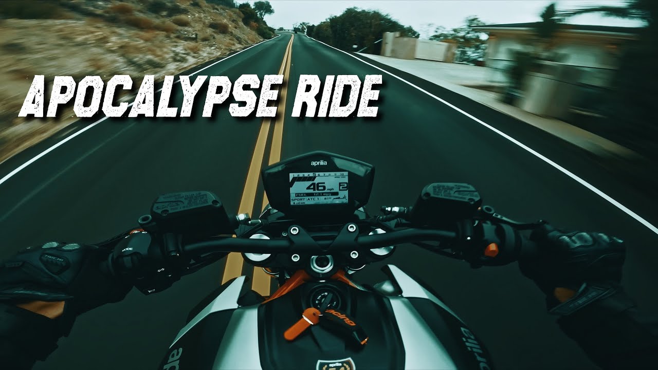 Apocalypse Ride. Remastered | APRILIA SHIVER 900 + AKRAPOVIC [4K]