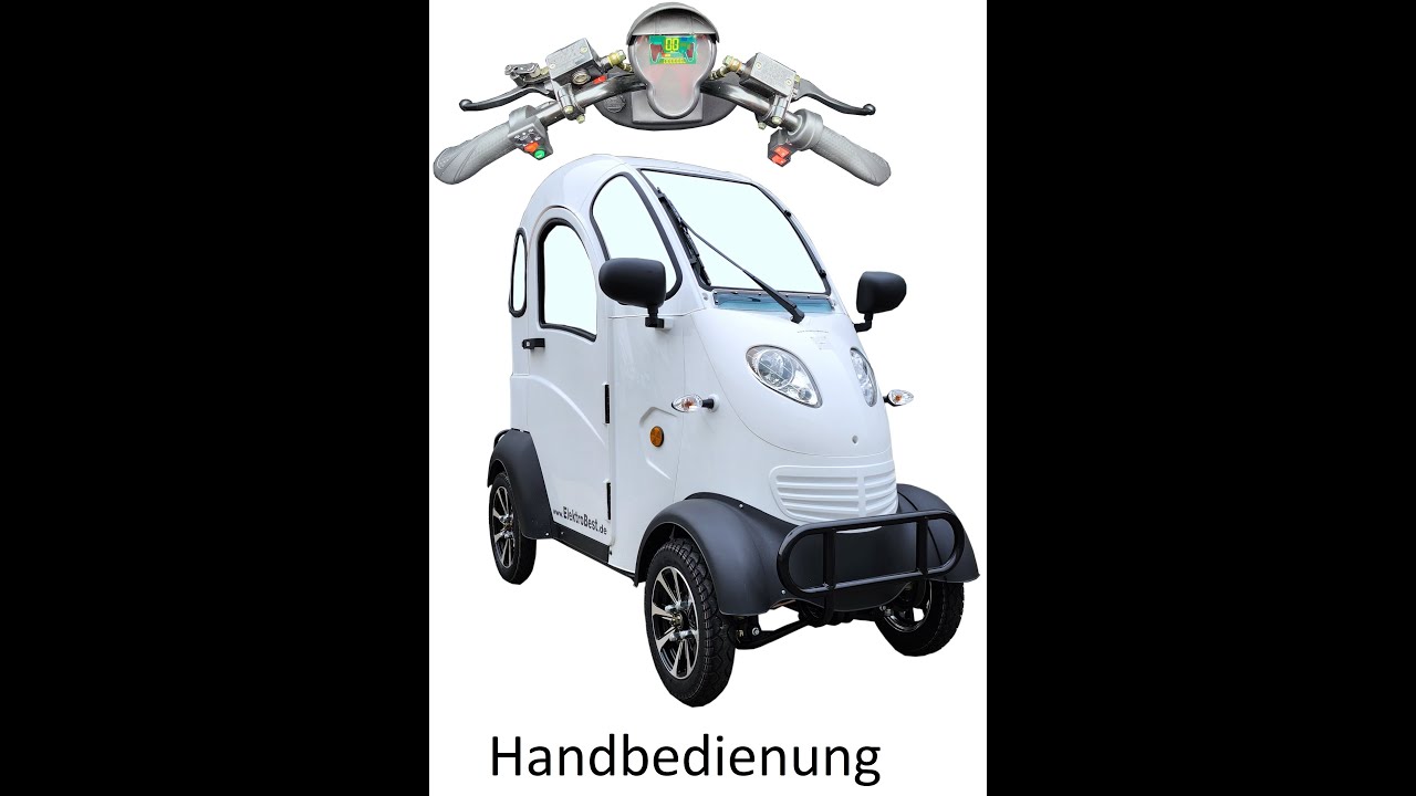 Voll Handbedienung 4 Rad KabinenRoller Vogel 4 bis 25km/h
