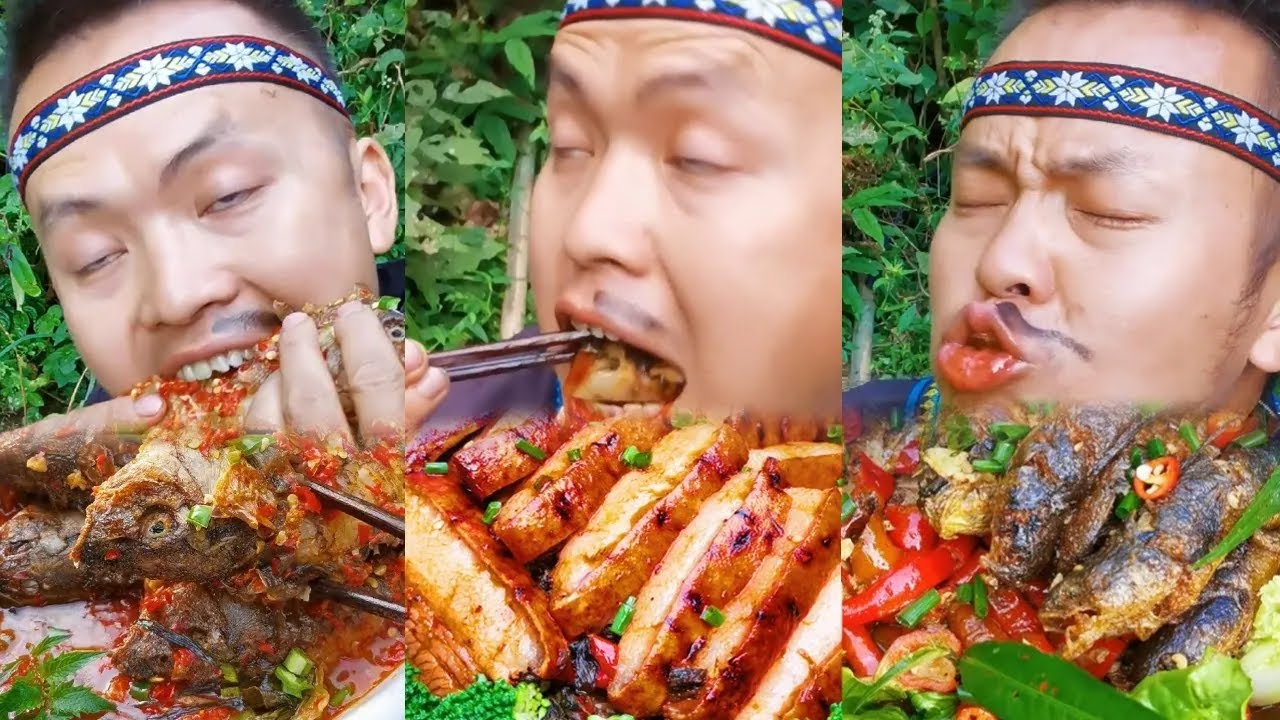 【ASMR MUKBANG】Miao cuisine collection: Pork with salted vegetables, fish in sour soup