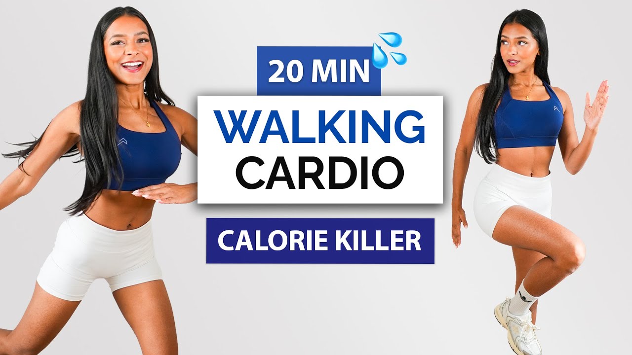 20 МИН POWER WALKING ДОМА — Жиросжигание (Без инвентаря + Кардио) 🔥