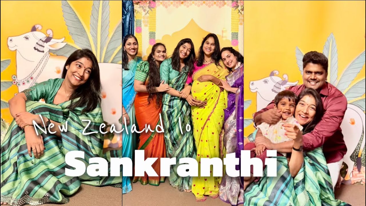 Sankranthi Celebrations in New Zealand 🇳🇿 | Mango Pulihora & Bhogi Pallu with Friends 🪁 |Telugu Vlog