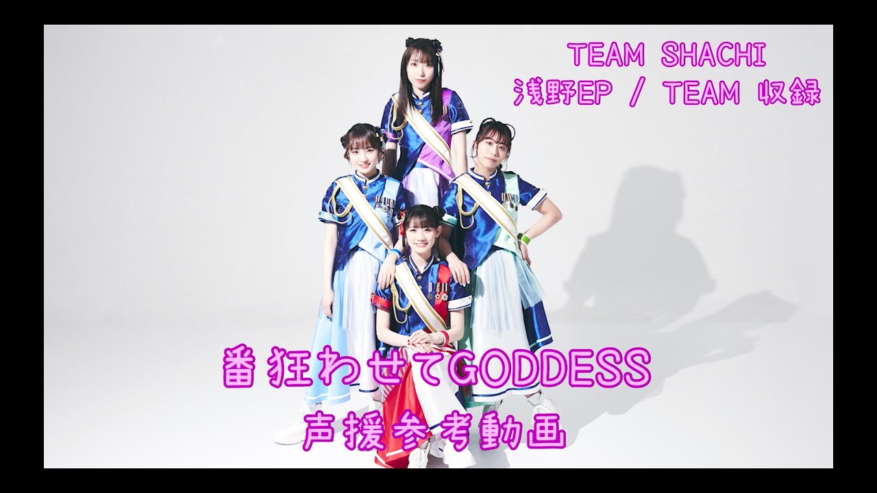 TEAM SHACHI「番狂わせてGODDESS」声援参考動画