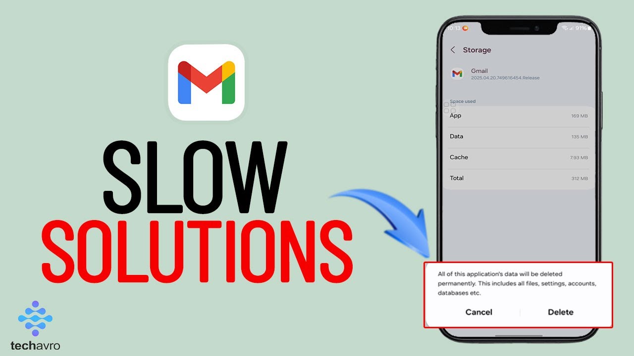 How to fix Gmail App Slow Solutions 2025