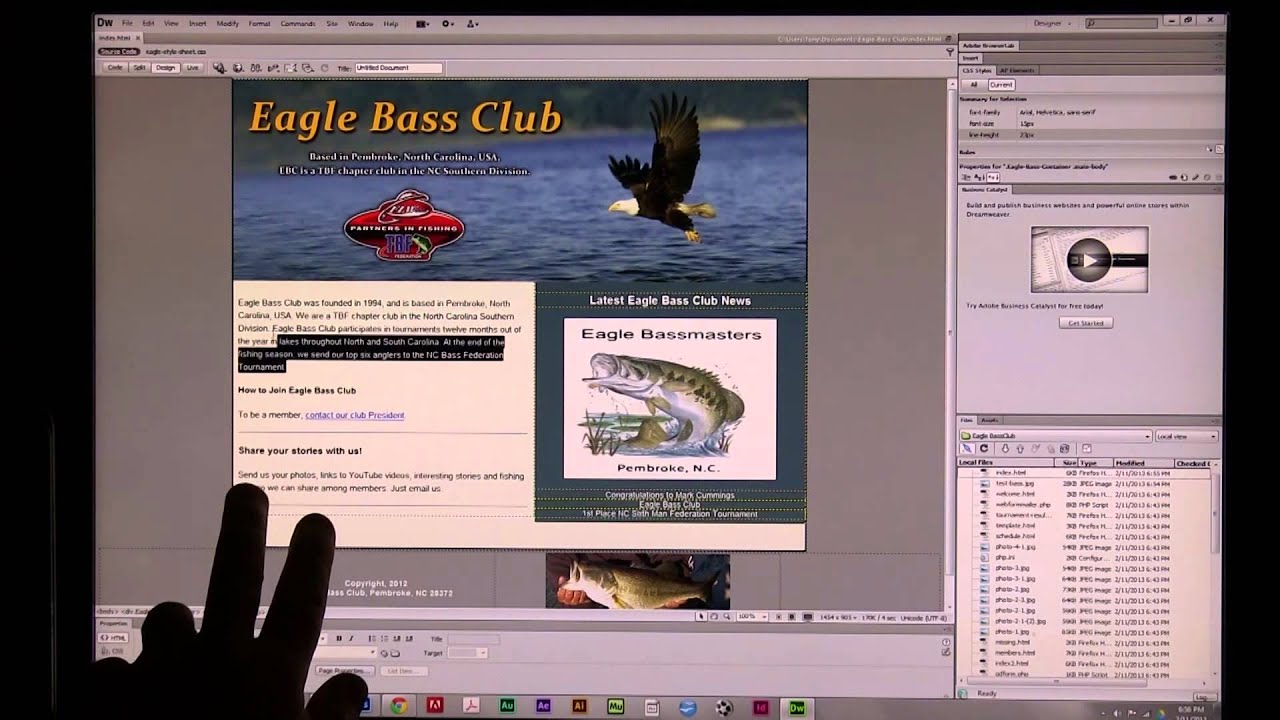 Beginner Dreamweaver Lesson CS6 - Editing an Existing Site