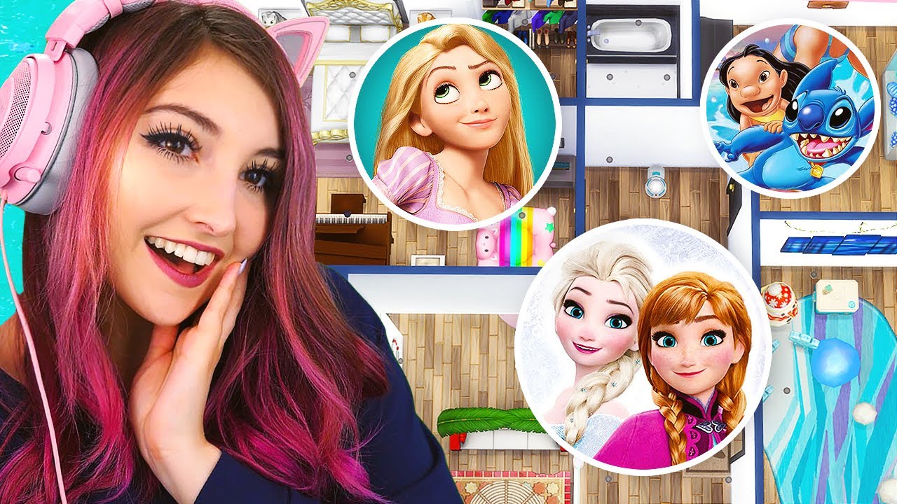 The Sims 4 but Every Room is a Different Disney Movie