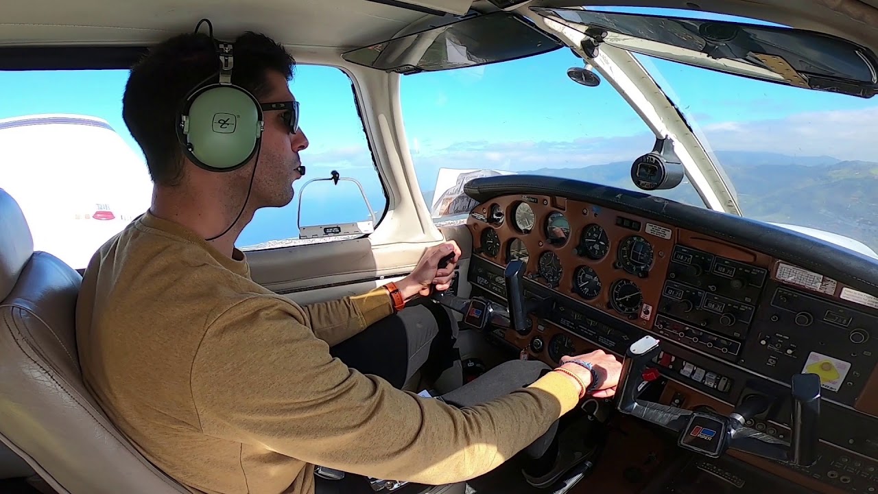 PPL - Aeroclub 803 COCKPIT VIEW - Landing Tenerife North GCXO