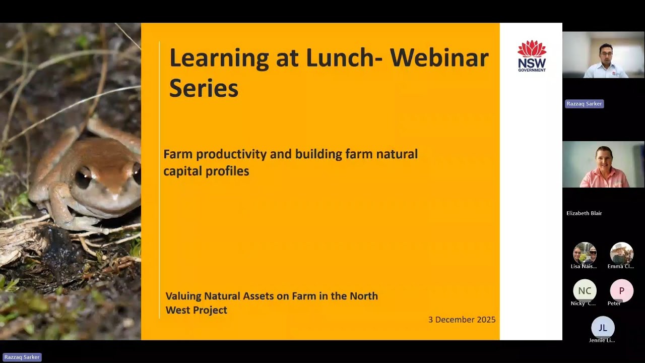 Building farm natural capital profiles -  'Managing natural assets on farm' webinar series