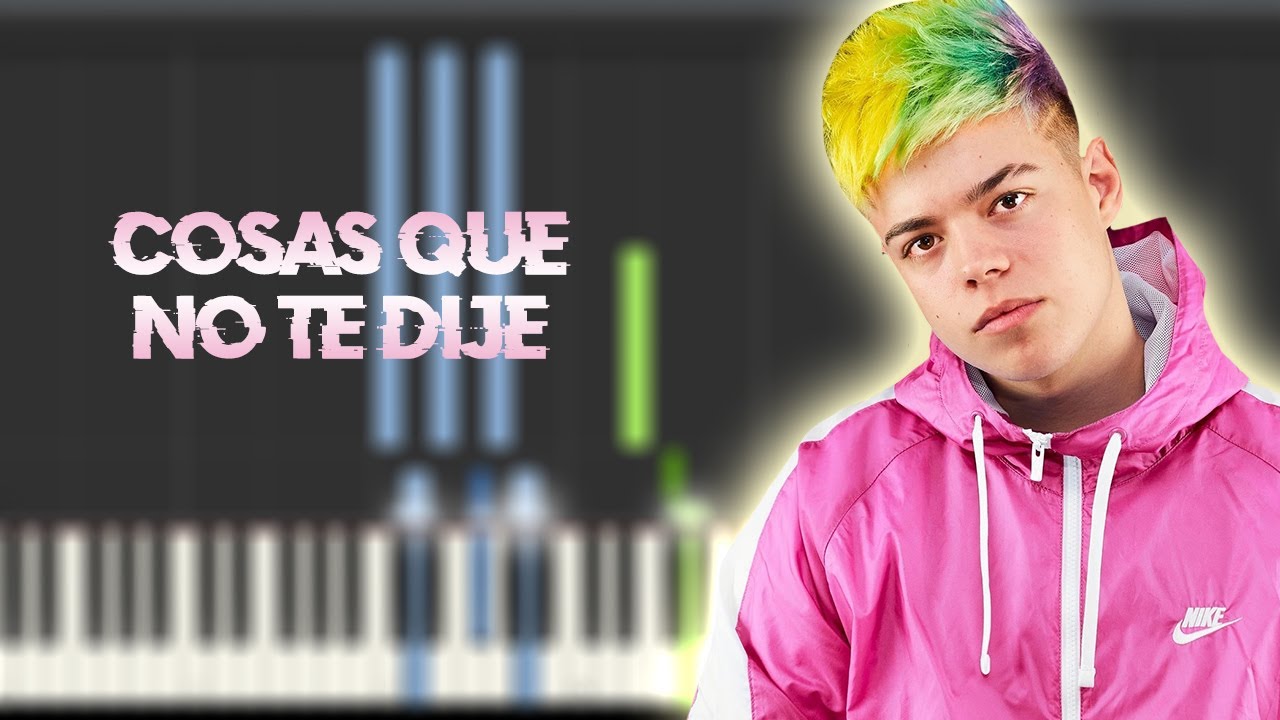 Saiko - COSAS QUE NO TE DIJE | Instrumental Piano Tutorial / Partitura / Karaoke / MIDI