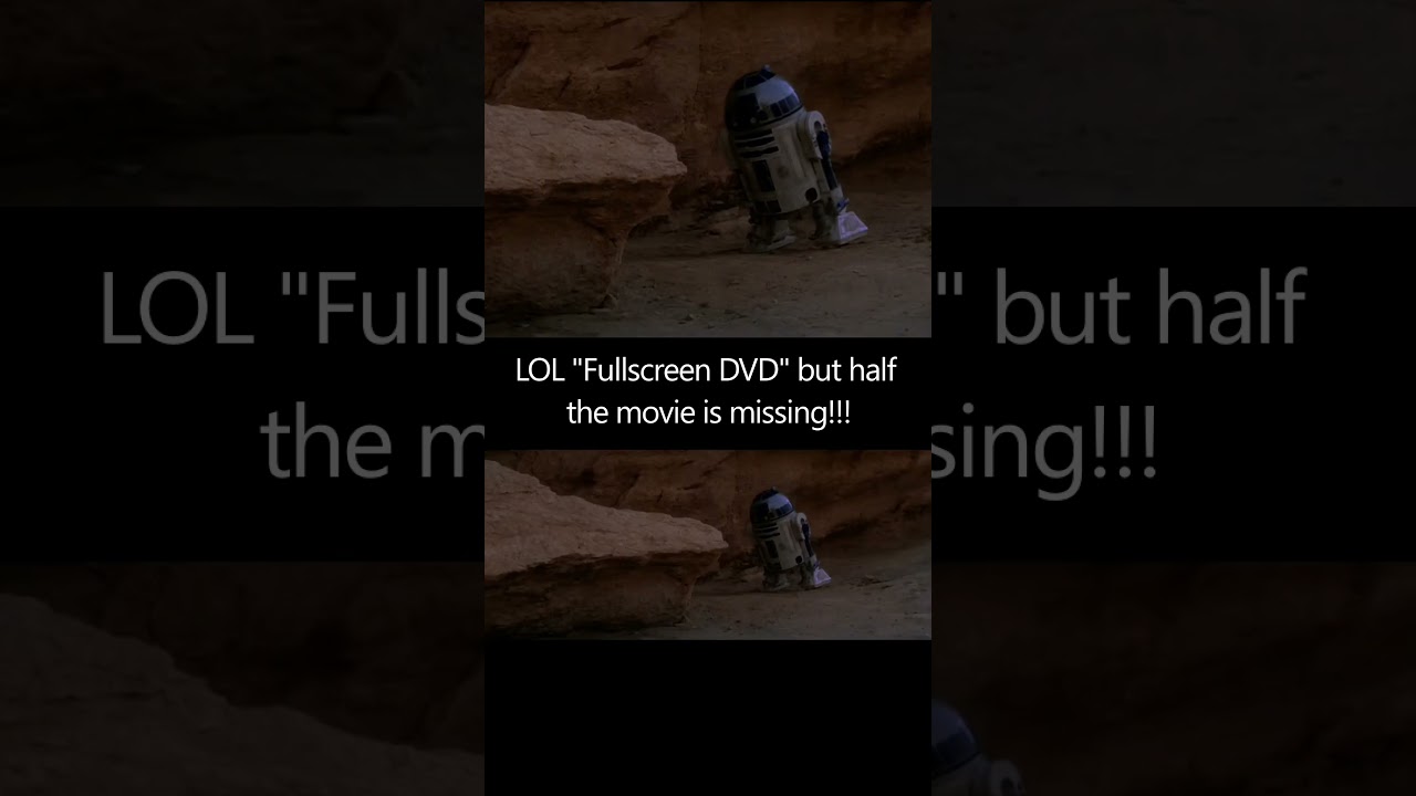 Star Wars A New Hope Full Screen vs Widescreen 6