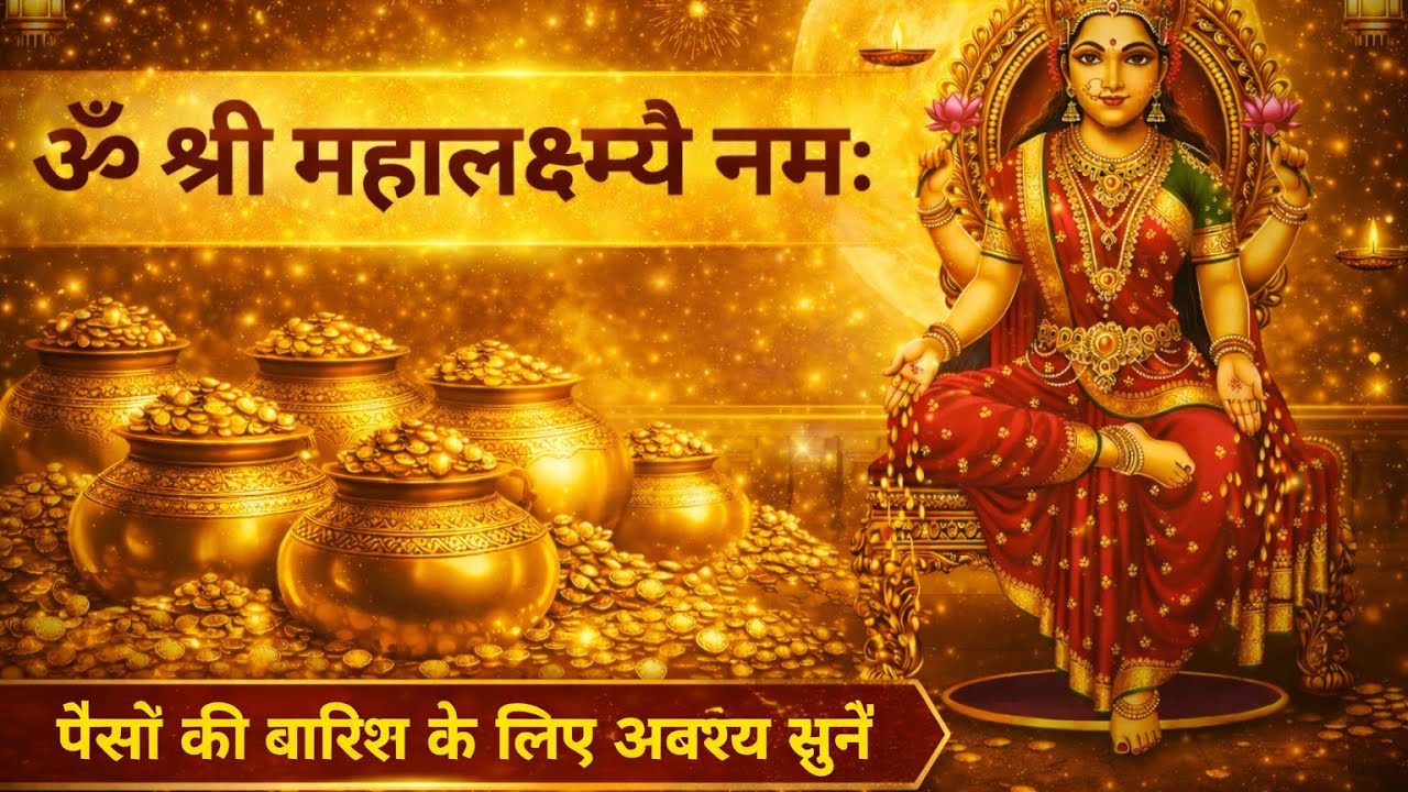 Om Shreem Mahalakshmyai Namah 🙏 108 Times | Lakshmi Mantra for Wealth, Peace & Prosperity