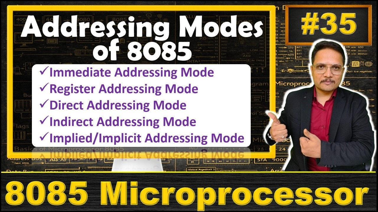 Addressing Modes in 8085 Microprocessor | Addressing Modes | Microprocessor 8085
