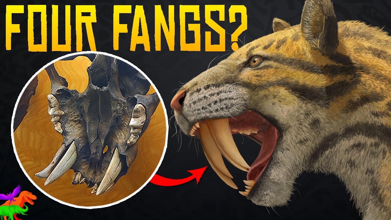 Иногда у смилодона было ЧЕТЫРЕ клыка!
