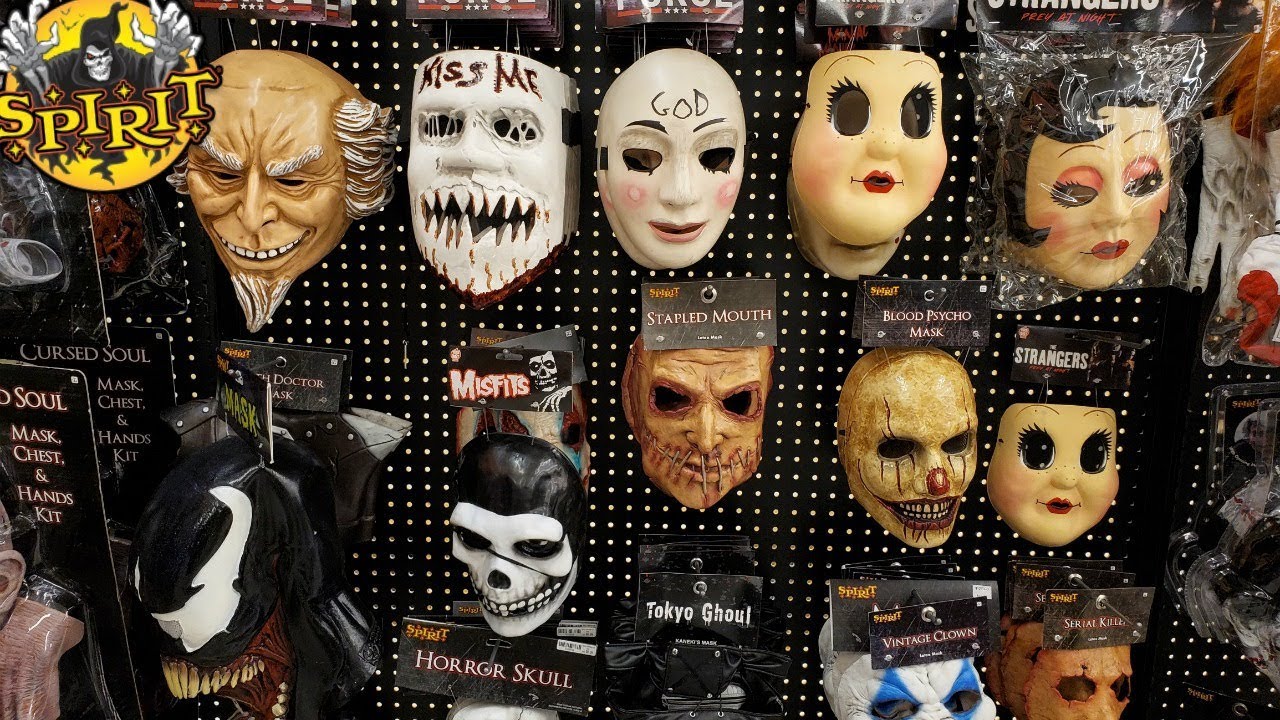 SPIRIT HALLOWEEN NEW MASK PURGE AND STRANGER 2019