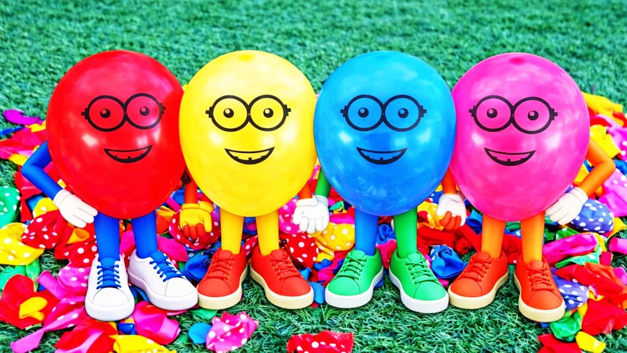 3 K ASMR COLORFUL BALLOON POP COMPILATION.,.,.!!#poppballons​ #balloon​