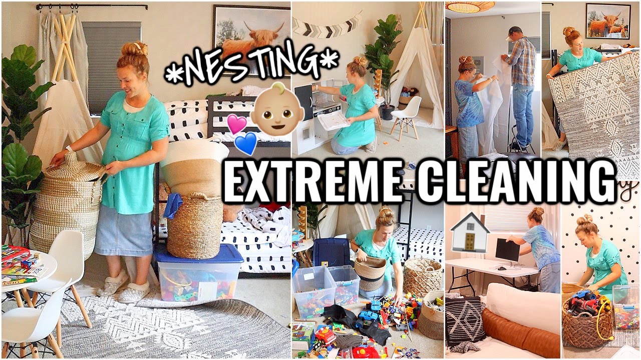 NESTING BEFORE BABY #3!👶🏻 EXTREME CLEAN & ORGANIZE WITH ME | CLEANING OUR ARIZONA FIXER UPPER