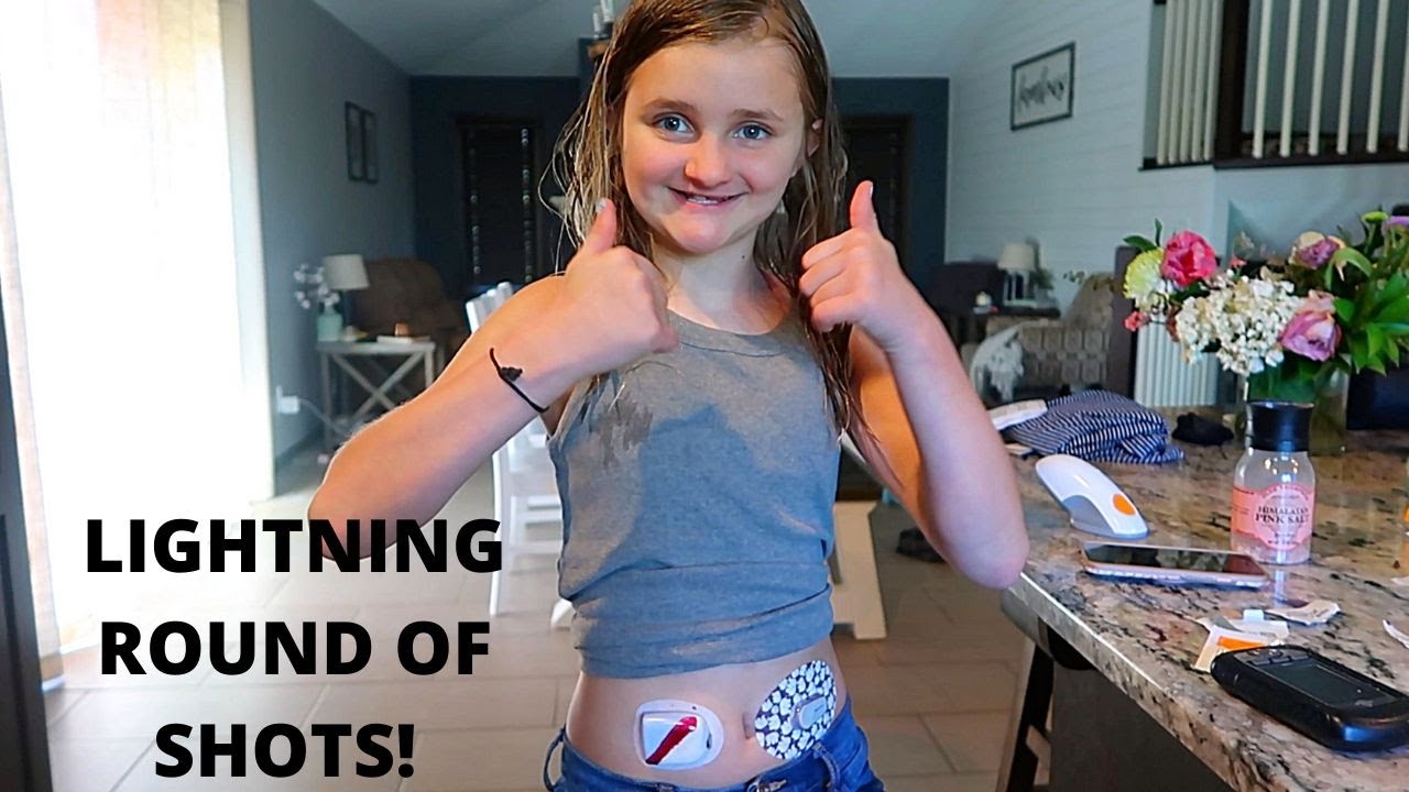 LIGHTNING ROUND OF SHOTS | DEXCOM G6 & OMNIPOD | T1D | NO HURT