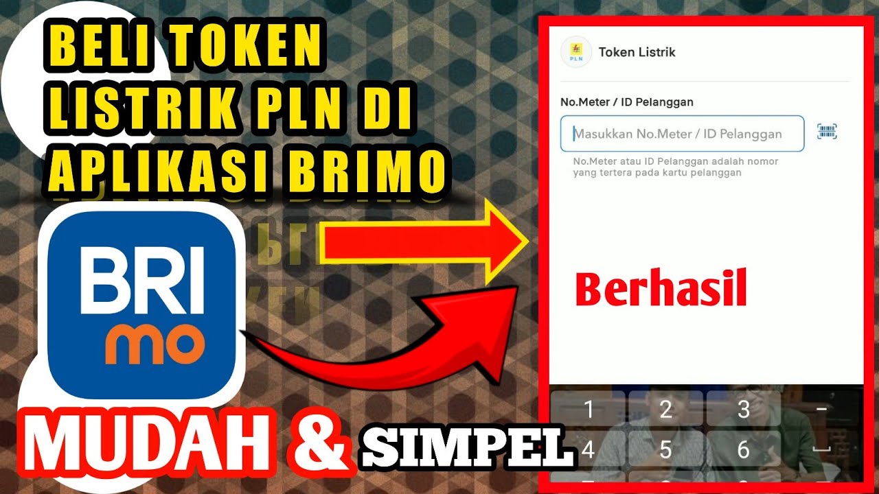 CARA BELI TOKEN  LISTRIK PLN DI APLIKASI BRIMO TERBARU