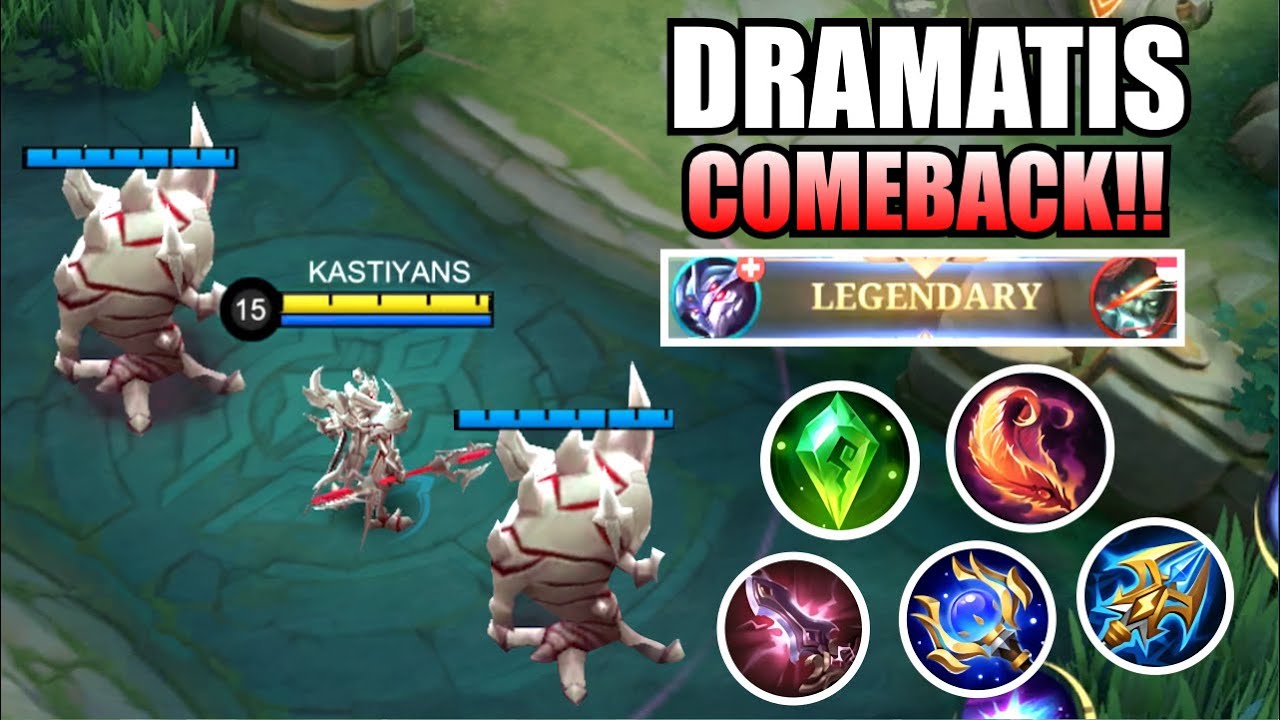 TIPS COMEBACK MATCH YANG 99% MUSTAHIL MENANG TOP GLOBAL ZHASK 2025 BEST BUILD GAMEPLAY TUTORIAL ZASK