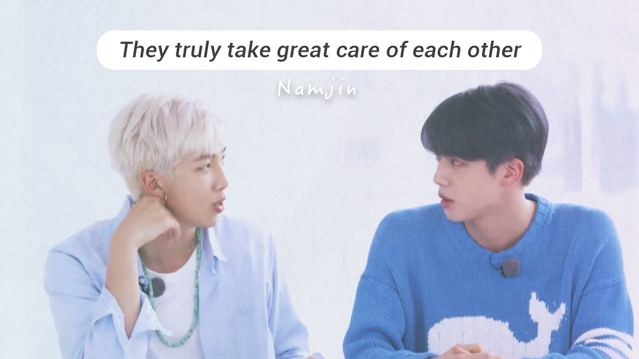 NAMJIN｜Как Сокджин и Намджун заботятся друг о друге 🤗