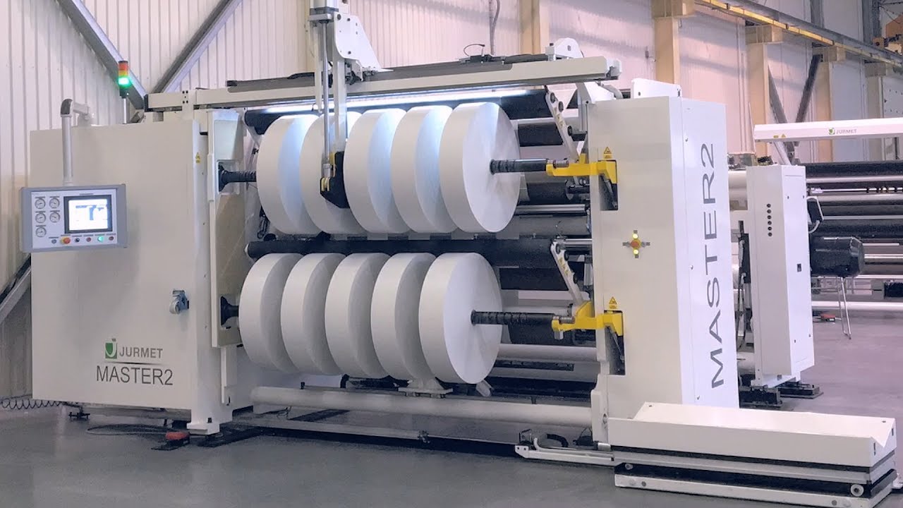 Slitter rewinder MASTER2 | Bobiniarka MASTER2 z górnym obiegiem materiału