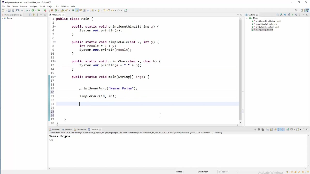 Java Programiranje - 20 - Parametri