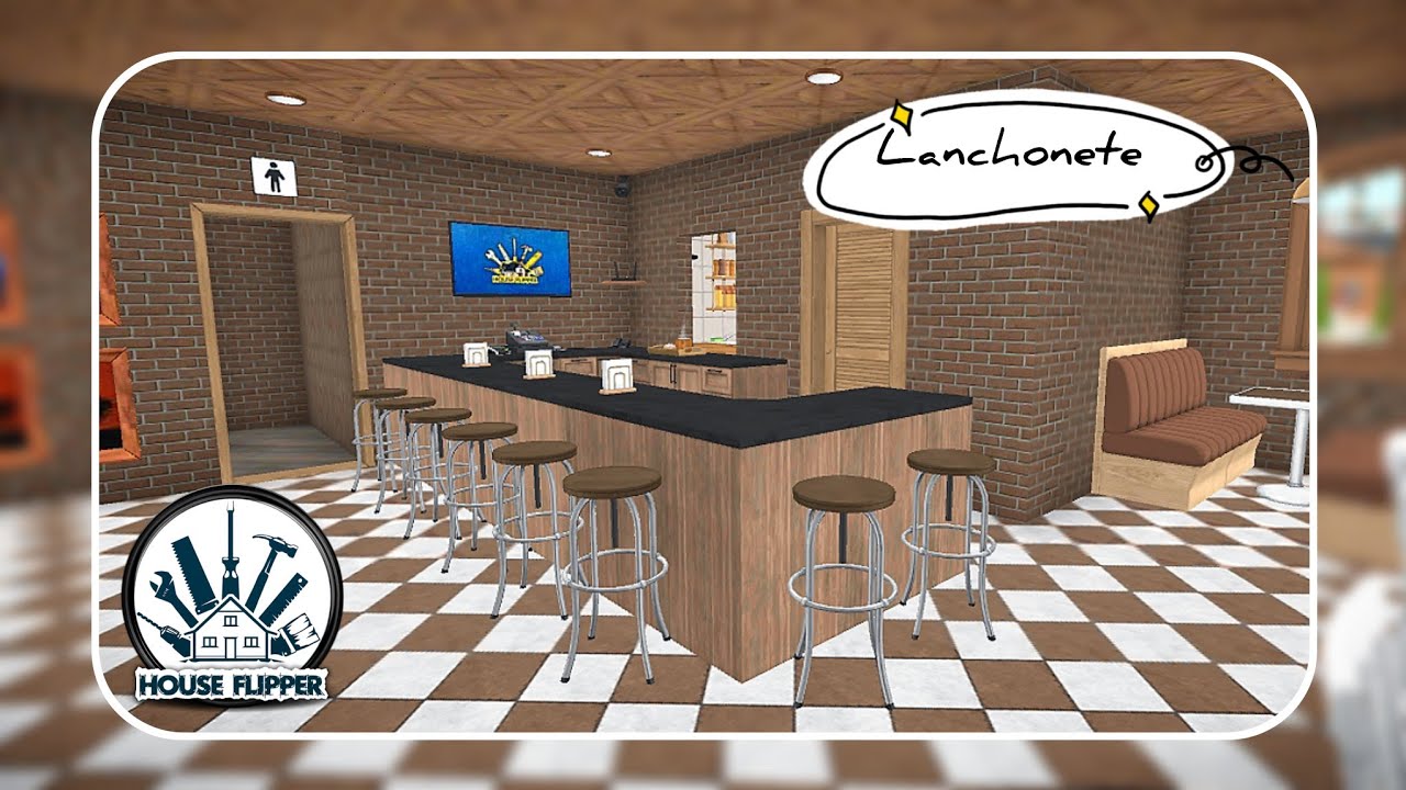 TRANSFORMEI ESTA CASA EM UMA LANCHONETE 🍔🍟 // HOUSE FLIPPER MOBILE // RENOVAÇÃO E DECORAÇÃO 《TOUR》 