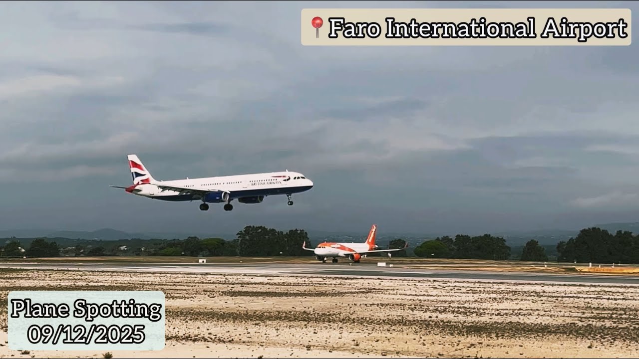 ✈️ AIRPLANE TAKEOFFS AND LANDINGS /📍🇵🇹 Faro International Airport [FAO/LPFR]